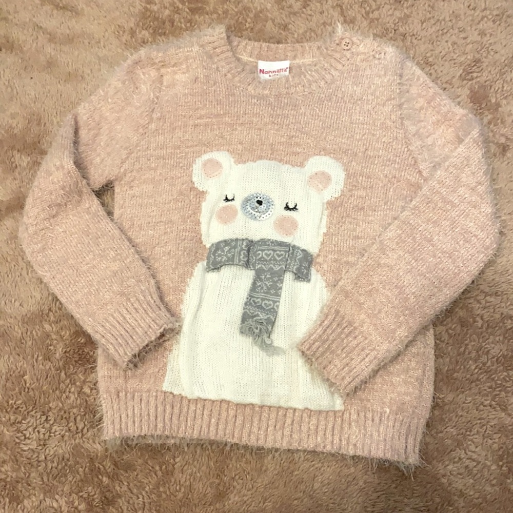 Keep your sweetie berry cozy in this Super soft cute sweater 6x.